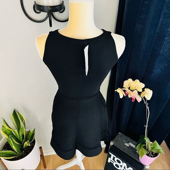 French Connection Tia Tobey Flare Dress, Little Black Dress, Black, Size 2 NWT - Picture 12 of 15